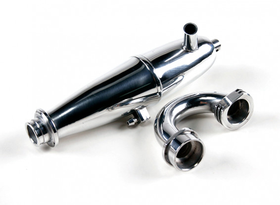 1/8 Schaal Truggy / Buggy Nitro Tuned Pipe and Manifold Set