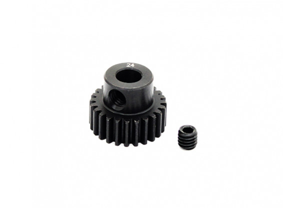 Hobbyking ™ 0.6M gehard staal Helicopter Pinion Gear 5mm Shaft - 24T