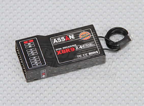 X8 R9 9Ch 2.4GHz Receiver (Long Antenna)