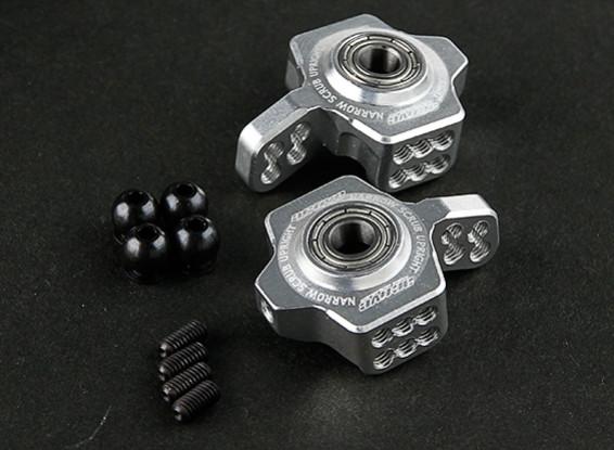 Actieve Hobby Aluminum Smalle Scrub Upright voor Yokomo (Silver)