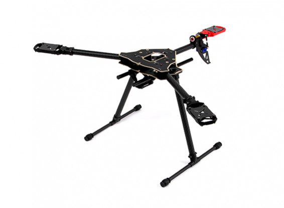 Hobbyking ™ Titus-600 Carbon Fiber Tri-helikopter met geïntegreerde PCB