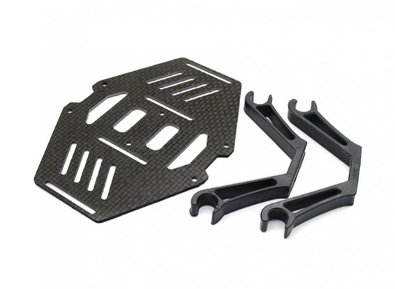 Carbon Multi-Rotor Dual Battery Mount Suits 8mm Booms