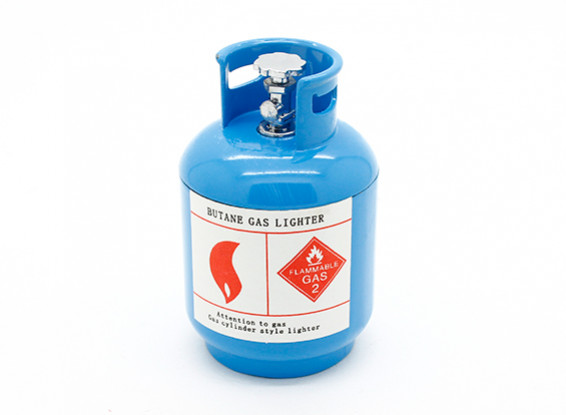 10/01 Schaal Butaan Gas Cylinder - Blue