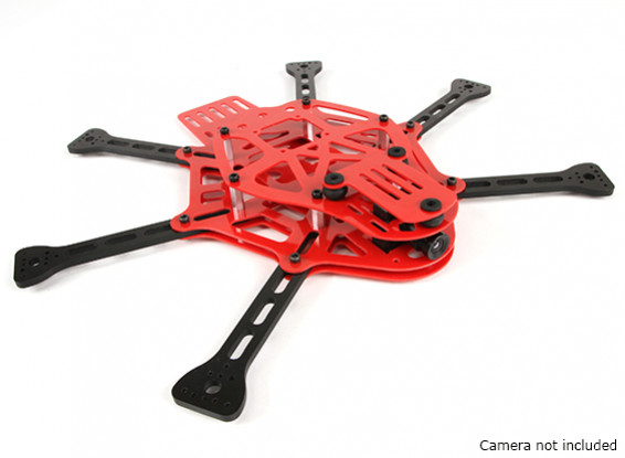 HobbyKing Thorax Limited RED Edition Mini FPV Drone Frame Kit (rood)