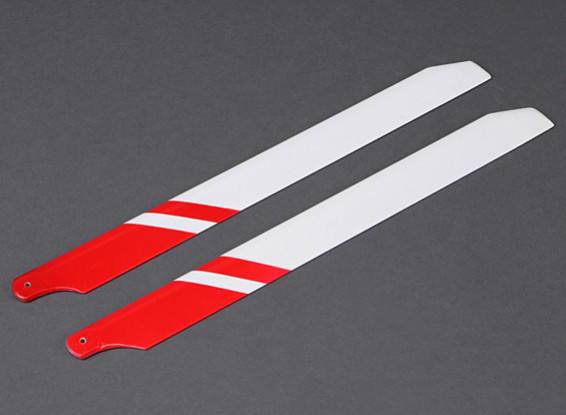360mm Glass Fiber Main Blades (rood / wit)