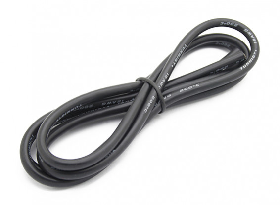 Turnigy Hoge kwaliteit 12AWG Silicone Wire 1m (zwart)