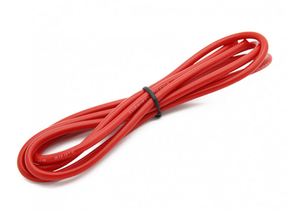 Turnigy Hoge kwaliteit 14AWG Silicone Wire 1m (Rood)
