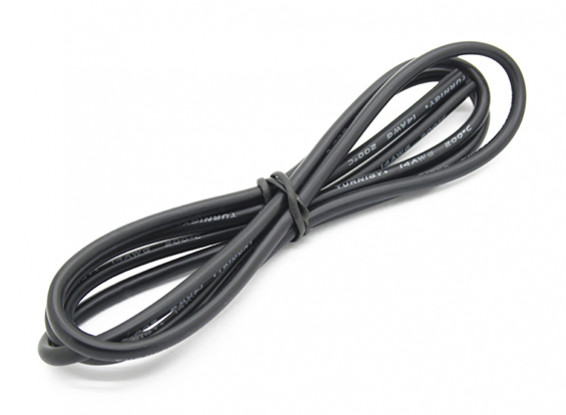 Turnigy Hoge kwaliteit 14AWG Silicone Wire 1m (zwart)