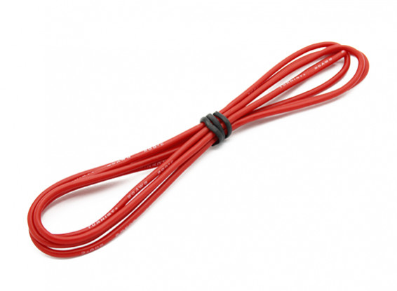 Turnigy Hoge kwaliteit 20AWG Silicone Wire 1m (Rood)