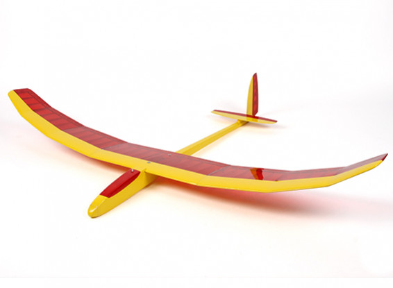 Felipe Vadillo Ontworpen Dynamo Glider Balsa 1500mm (rood / geel) (ARF)