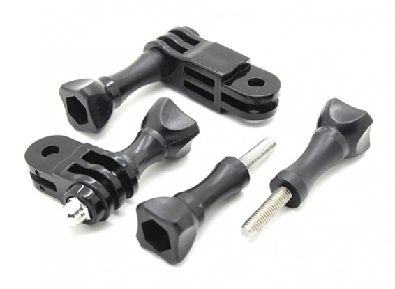 3-Way Pivot Arm Assembly Uitbreiding & 4x Thumb Schroeven voor Turnigy Action Cam / GoPro