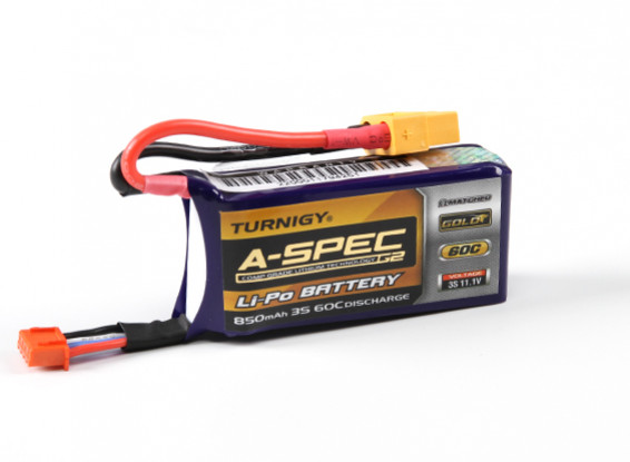 Turnigy nano-tech A SPEC-G2 850mAh 3S 60 Pack ~ 90C Lipo