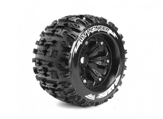 LOUISE MT-PIONEER 1/8 Scale Traxxas Style Bead 3.8 "Monster Truck SPORT Compound / zwarte rand