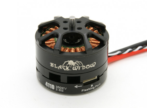 Black Widow 4110-350Kv met ingebouwde ESC CW / CCW