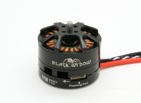 Black Widow 4110-690Kv met ingebouwde ESC CW / CCW