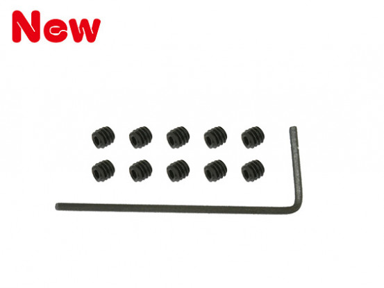 Gaui 100 & 200 Socket Set Schroef (M2x2mmx10pcs) met H0.9 Hexagon Wrench