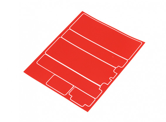 TrackStar Decorative Batterij Cover Panels voor Standard 2S Hardcase Metallic Red (1 Pc)