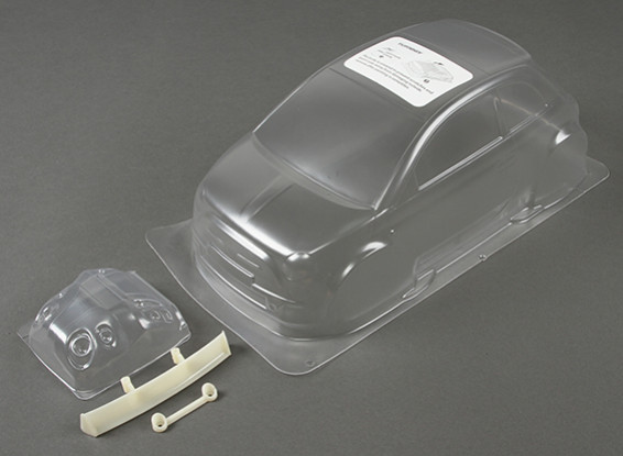 01:10 Fiat 500 Clear Body Shell (voor M chassis)