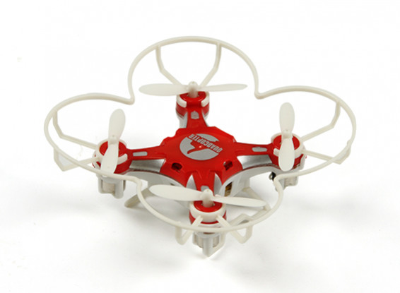 FQ777-124 Pocket Drone 4CH 6Axis Gyro Quadcopter met schakelbare Controller (RTF) (Rood)