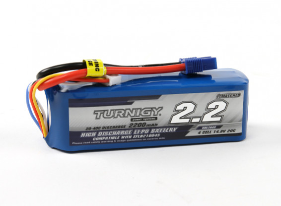 Turnigy 2200mAh 4S 20C LiPoly Pack w / EC3 (E-flite Compatibel)