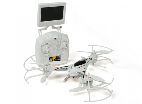 CX-33 Tricopter w / 5.8GHz Tx, Monitor, HD Camera, 2.4Ghz Modus 1 / Modus 2 Switchable Tx (RTF)