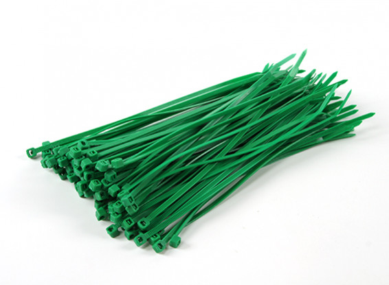 Cable Ties 150mm x 3mm Green (100 stuks)
