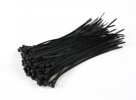 Cable Ties 150mm x 3mm Black (100 stuks)