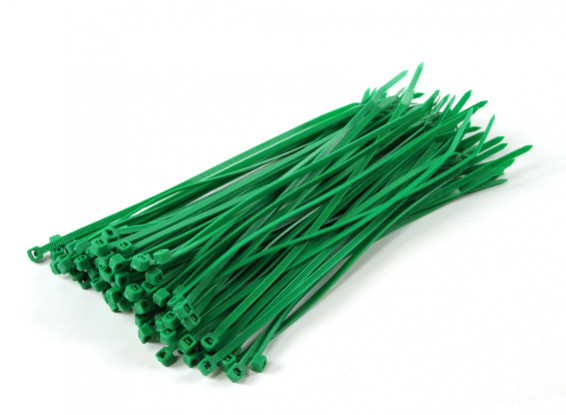 Cable Ties 200mm x 4mm Green (100 stuks)
