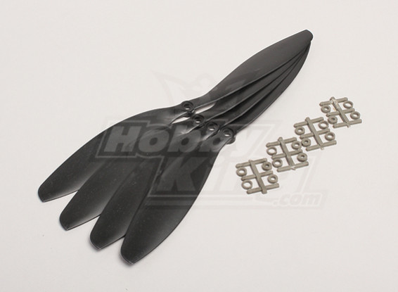 GWS Style Slowfly Propeller 11x4.7 Black (CW) (4 stuks)