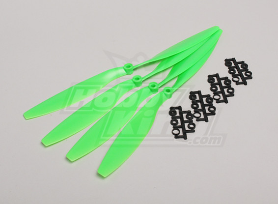 GWS Style Slowfly Propeller 12x4.5 Green (CW) (4 stuks)