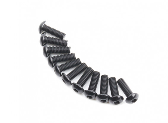 Metal Round Head Machine Hex Screw M4x12-10pcs / set