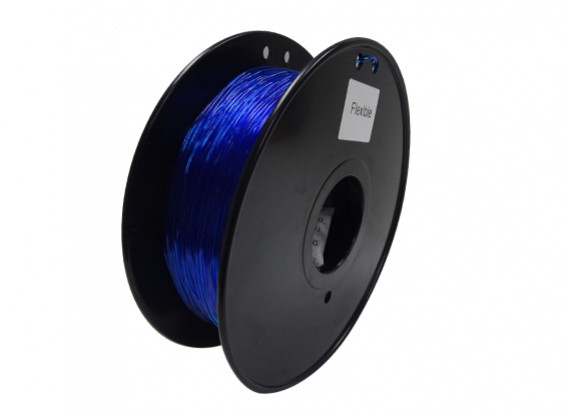 HobbyKing 3D-printer Filament 1.75mm Flexibele 0.8kg Spool (blauw)