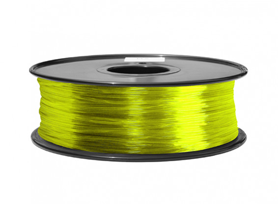 HobbyKing 3D Printer Filament 1.75mm ABS 1KG Spool (Translucent Yellow)