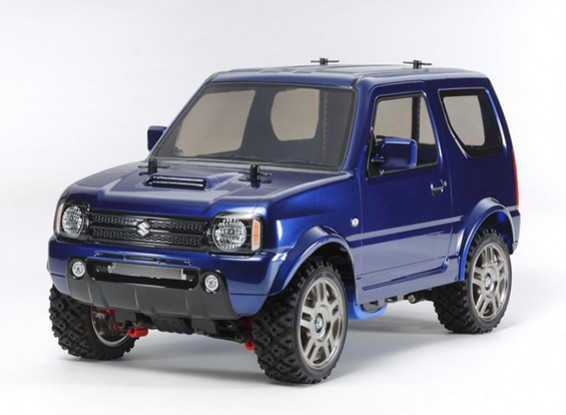Tamiya 1/10 schaal Suzuki Jimny Metallic Blue Painted Body (MF-01X Chassis) 58.621