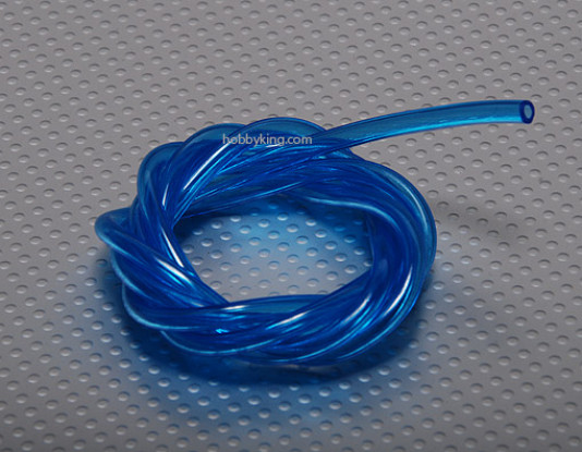 Silicon brandstofleiding (1 mtr) Blue 4.8x2.5mm