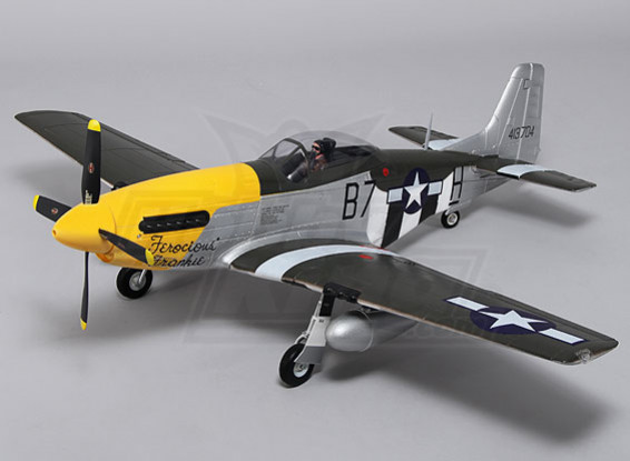 Durafly ™ P-51D Mustang w / klep / ingaand / lichten 1100mm (PNF)