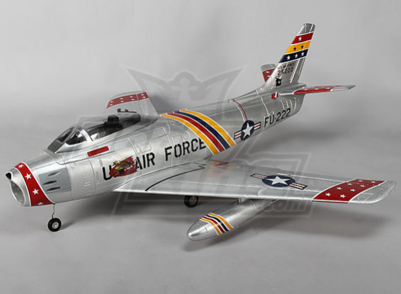 F-86 Desert Rats EDF Jet 70mm Electric Zet vrij, kleppen, Airbrake, EPO (PNF