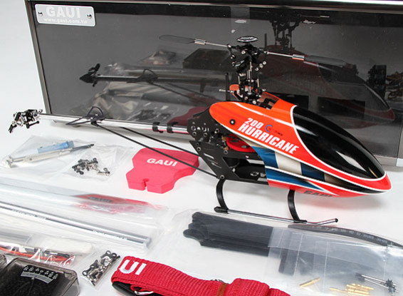 Gaui Hurricane 200 EP 3D Helicopter Deluxe Combo - Rood