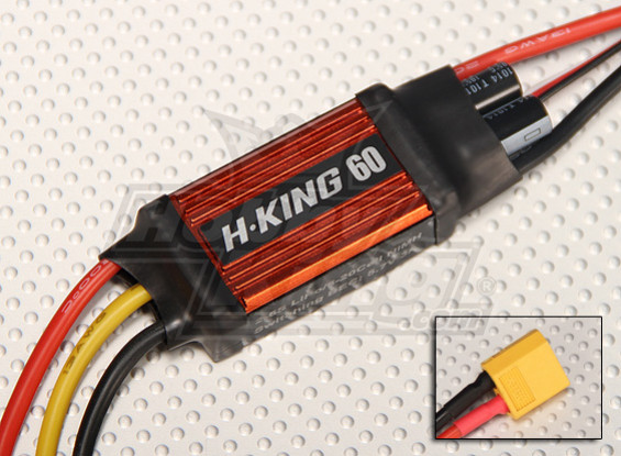 H-King 60A Brushless Speed ​​Controller - Helicopter & Fixed Wing