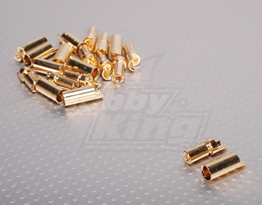 Polymax 5.5mm Gold Connectors (10 paar / set)