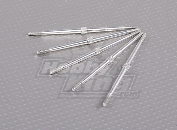Adjustable Alu Tie Rod Set - M3 x L90 mm (5-delige)