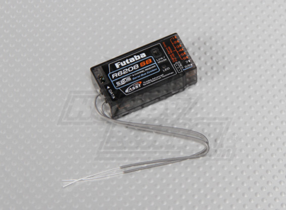 Futaba R6208 SBus 8-kanaals 2,4 GHz FASST Receiver