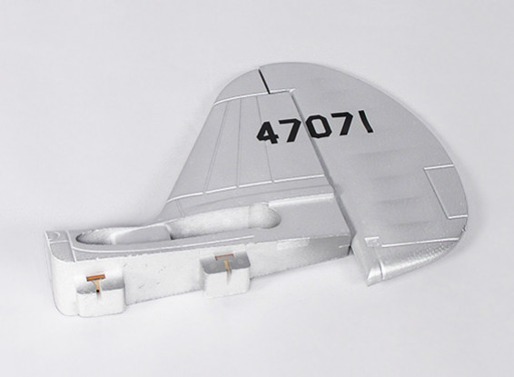 P-40N (zilver) 1700mm - Vervanging Rudder