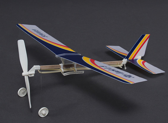 Skylark L-9 Rubber Powered Freeflight Model 2 in 1 Monoplane of Bi-plane