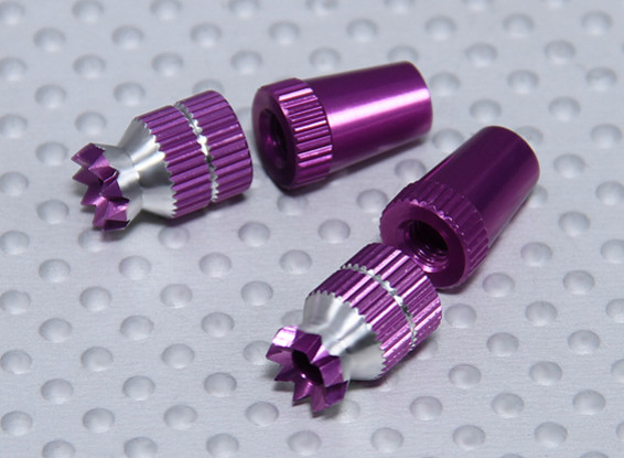 Legering anti-slip TX Controle Sticks Short (Futaba TX Purple)