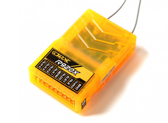 OrangeRx R920X V2 9Ch 2.4GHz DSM2 / DSMX Comp Full Range Rx w / Zat Div Ant, F / Safe & CPPM