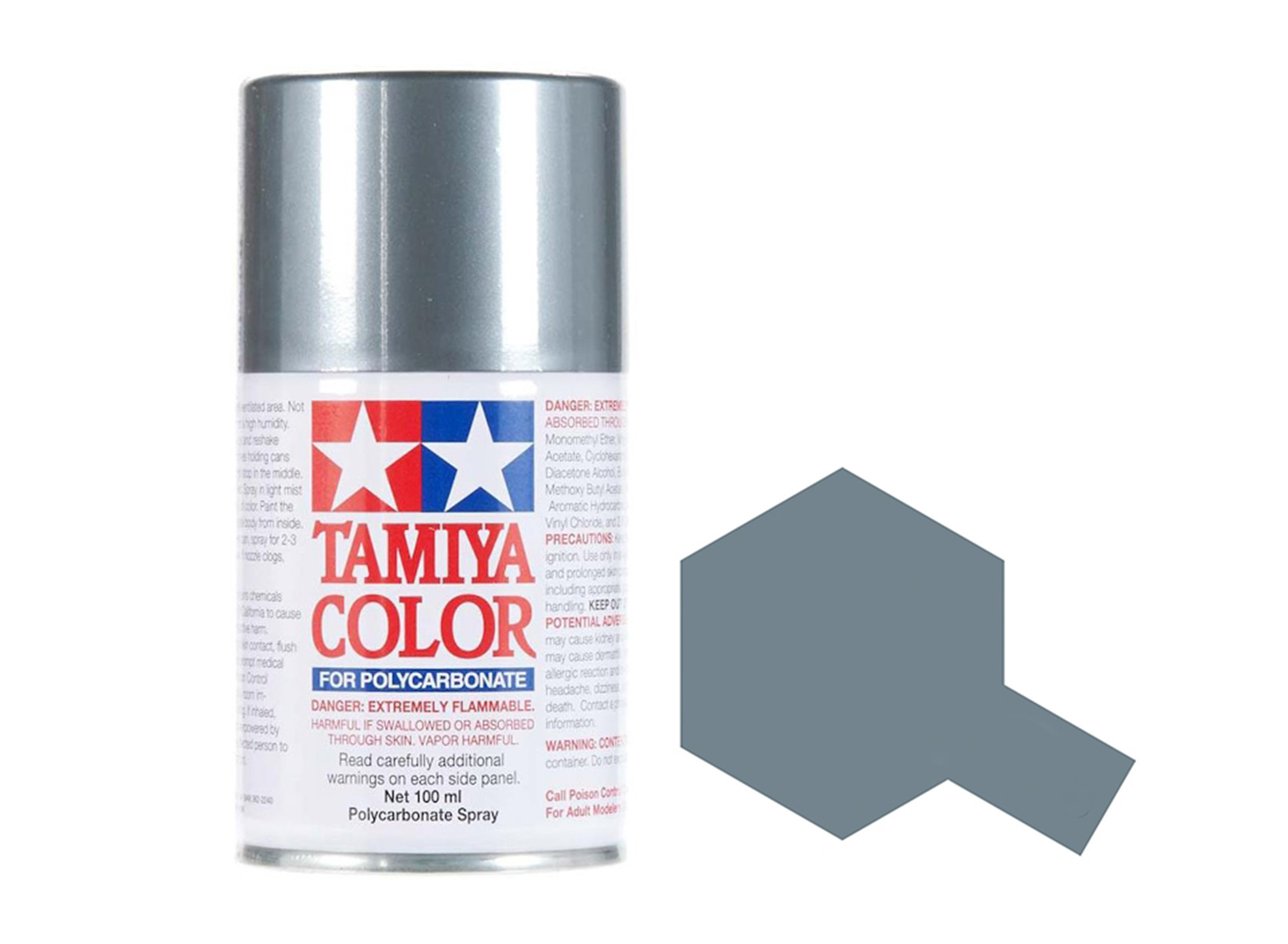 Tamiya Spray Paint PS63 Bright Gun Metal Acrylic Paints (100ml