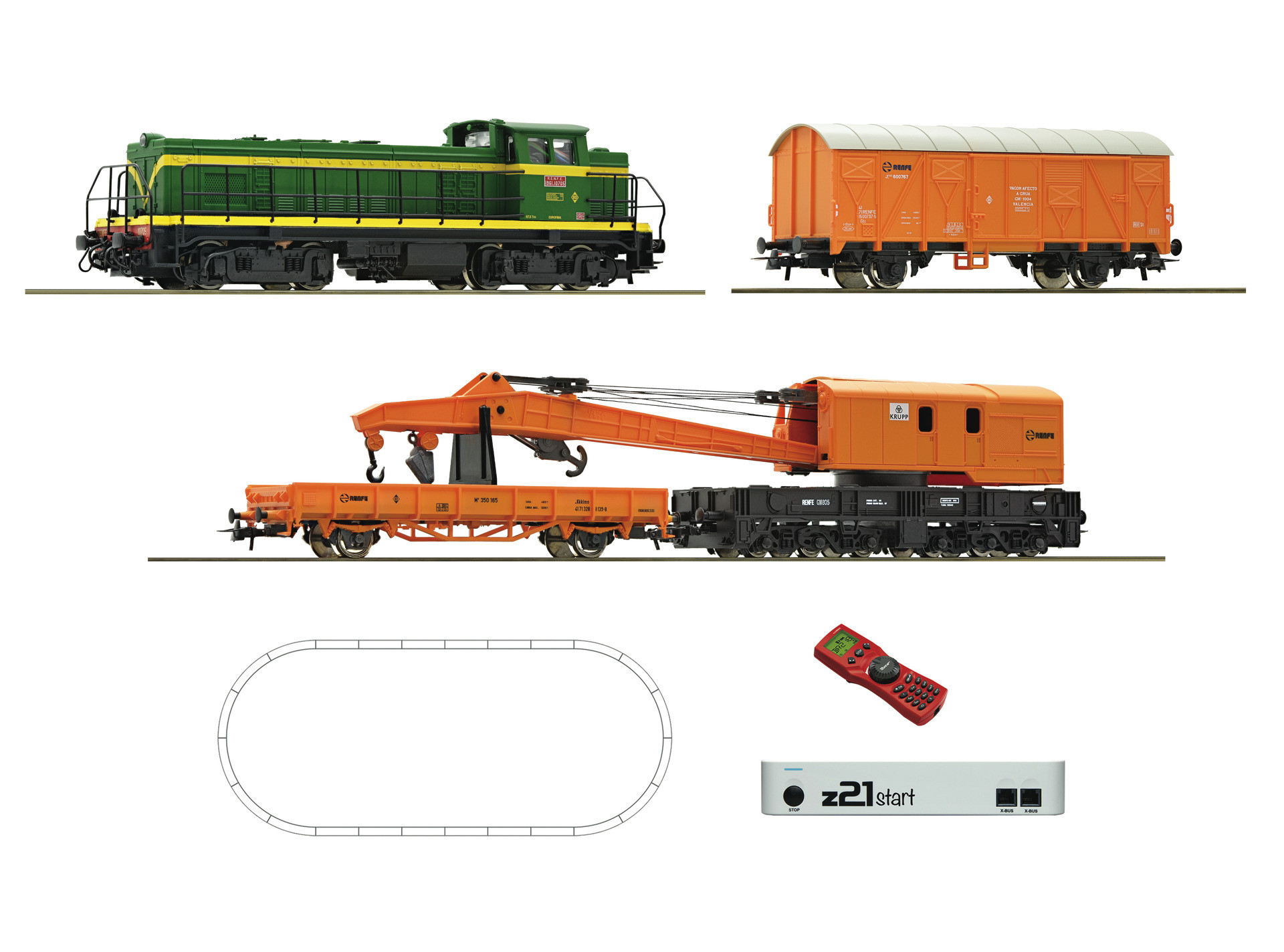 Roco/Fleischmann HO Digital Starter Set with Diesel Locomotive