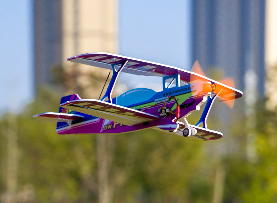 Dancing Wings (BNF) Micro RC Foam Pitts Special Biplane Kit 450mm (DSMX/2  compatible) | hobbyking