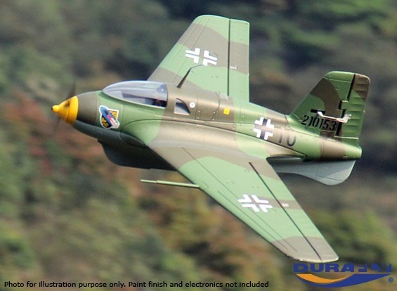 Durafly Me 163 Komet 950mm High Performance Rocket Fighter Unpainted Kit Edition